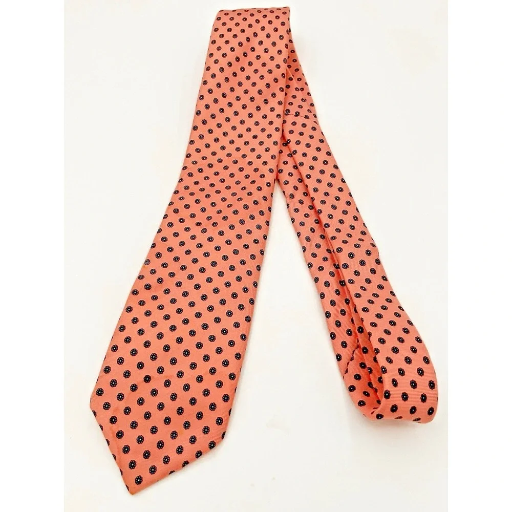 Vintage 100% Silk Pink Floral Men's Neck Tie Robert Stewart 2.75